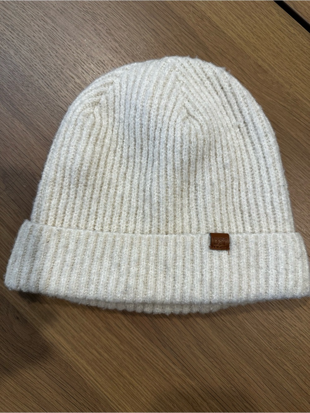 Cozy Ivory Knit Beanie
